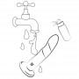 ROMP DIZI DILDO SILICONA CON VENTOSA TRICOLOR 18 CM