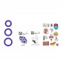 ROMP REMIX TRIO SET DE 3 ANILLOS PARA PENE SILICONA MORADO