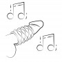 ROMP MOSH MASTURBADOR MASCULINO TRANSPARENTE CON FUNDA REVERSBLE DE 6 CM