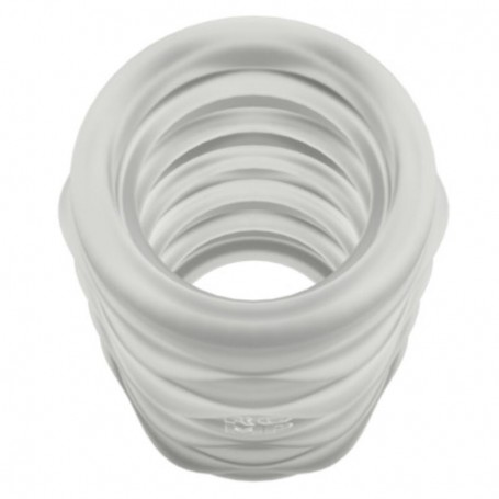 ROMP MOSH MASTURBADOR MASCULINO TRANSPARENTE CON FUNDA REVERSBLE DE 6 CM
