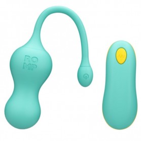 ROMP CELLO HUEVO VIBRADOR MULTIFUNCIoN TURQUESA CONTROL REMOTO