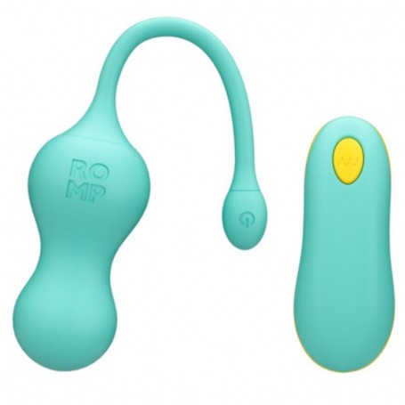 ROMP CELLO HUEVO VIBRADOR MULTIFUNCIoN TURQUESA CONTROL REMOTO