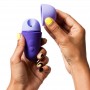 ROMP FREE X ESTIMULADOR DE CLiTORIS CON TAPA 10 NIVELES RECARGABLE MORADO