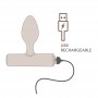 ROCKS OFF NOVA SOLARIS PLUG ANAL FINO RECARGABLE 16 FUNCIONES NEGRO
