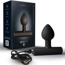 ROCKS OFF NOVA ASTRYX PREMIUM PLUG ANAL RECARGABLE 16 FUNCIONES NEGRO