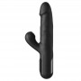 FETISH FANTASY SERIES VIBRADOR RABBIT SONIX SILICONE THRUSTER NEGRO