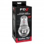 PDX ELITE MASTURBADOR TRANSPARENTE VIEWTUBE PLUS SEE THRU EZ GRIP 21 CM