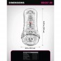 PDX ELITE MASTURBADOR TRANSPARENTE VIEWTUBE PLUS SEE THRU EZ GRIP 21 CM