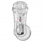 PDX ELITE MASTURBADOR TRANSPARENTE VIEWTUBE PLUS SEE THRU EZ GRIP 21 CM