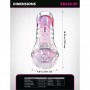 PDX ELITE MASTURBADOR TRANSPARENTE VIEWTUBE XXL LED STROKER 273 CM