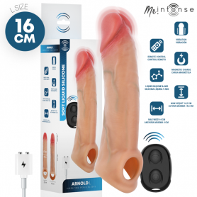 MR INTENSE ARNOLD L VIBRADOR FUNDA PENE SILICONA CONTROL REMOTO 16 CM Ø 45 CM