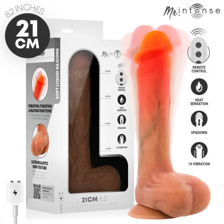 MR INTENSE BRADLEY DILDO VIBRADOR CON EFECTO CALOR Y CONTROL REMOTO 21 CM Ø 42 CM