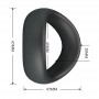 CRAZY BULL VALEN ANILLO PARA PENE ERGONoMICO SILICONA NEGRO