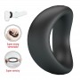 CRAZY BULL VALEN ANILLO PARA PENE ERGONoMICO SILICONA NEGRO