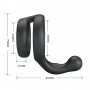 CRAZY BULL YANCY ANILLO DOBLE PARA PENE Y TESTiCULOS SILICONA NEGRO
