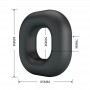 CRAZY BULL WALDEN ANILLO PARA PENE SUPER SOFT SILICONA NEGRO