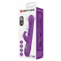 PRETTY LOVE SABIEN VIBRADOR RABBIT CON ESTIMULACIoN POR GOLPETEOS Y LED MORADO