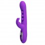 PRETTY LOVE SABIEN VIBRADOR RABBIT CON ESTIMULACIoN POR GOLPETEOS Y LED MORADO