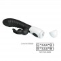 PRETTY LOVE NAUGHTY BUNNY VIBRADOR RABBIT 30 FUNCIONES NEGRO