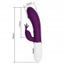 PRETTY LOVE ROGUE MUSE VIBRADOR RABBIT 30 FUNCIONES MORADO