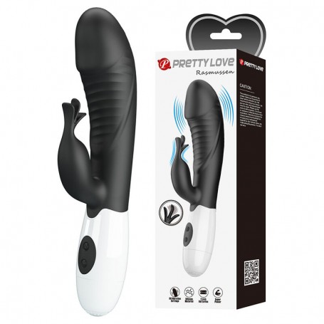 PRETTY LOVE RASMUSSEN VIBRADOR RABBIT 30 FUNCIONES NEGRO