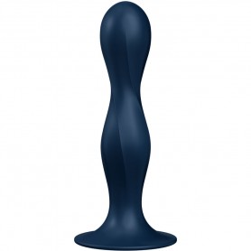 SATISFYER DOUBLE BALL R DILDO SILICONA AZUL