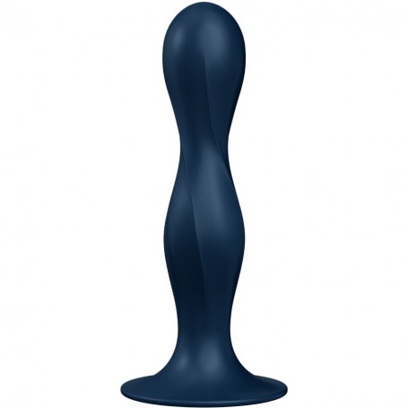 SATISFYER DOUBLE BALL R DILDO SILICONA AZUL