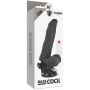BASECOCK VIBRADOR REALiSTICO ARTICULABLE CONTROL REMOTO NEGRO 21 CM O 5 CM