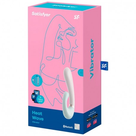 SATISFYER HEAT WAVE VIBRADOR APP BLANCO