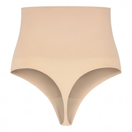 BYE BRA FAJA SIN COSTURAS ESTILO TANGA BEIGE TALLA L
