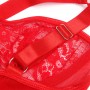 SUBBLIME TEDDY CON LIGA DETALLE ENCAJE Y TIRAS ROJO S M