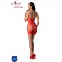 PASSION BS096 BODYSTOCKING ROJO TALLA uNICA