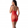 PASSION BS096 BODYSTOCKING ROJO TALLA uNICA