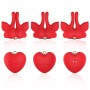 ARMONY PINZAS PARA PEZONES MAGNeTICA CON VIBRACIoN FORMA MARIPOSA ROJO