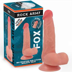 ROCKARMY FOX DILDO REALISTA DDUAL DENSITY LIQUID SILICONE 19 CM O 32 CM