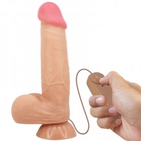 PRETTY LOVE SLIDING SKIN SERIES DILDO REALiSTICO CON VENTOSA PIEL DESLIZANTE CONTROL REMOTO NATURAL 218 CM