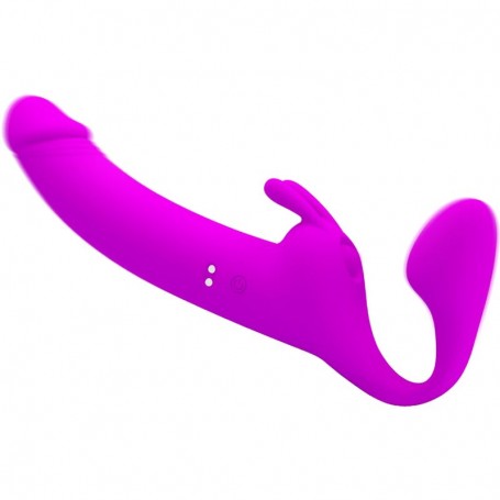 PRETTY LOVE ZANINI DILDO STRAP ON SIN ARNeS 10 VIBRACIONES MORADO