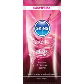 SKINS EXCITE LUBRICANTE BASE DE AGUA MONODOSIS 5 ML