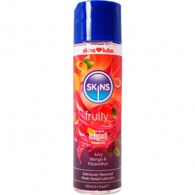 SKINS FRUITY LUBRICANTE BASE DE AGUA MANGO FRUTA PASIoN 130 ML