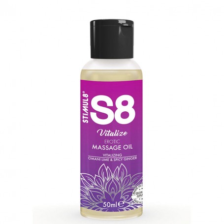 STIMUL8 S8 VITALIZE ACEITE DE MASAJE ERoTICO LIMA 50 ML