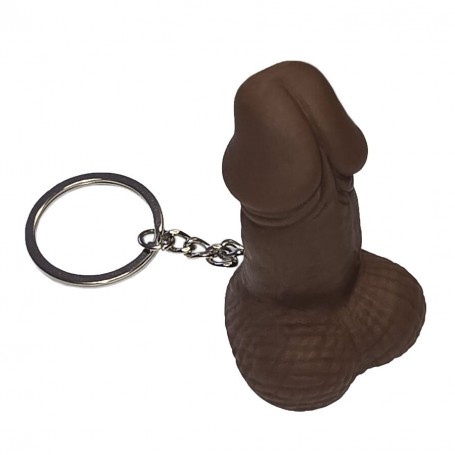 DIABLO PICANTE SILBATO LLAVERO CON FORMA DE PENE MULATO