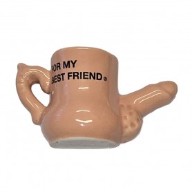 DIABLO PICANTE IMaN TAZA CERaMICA CON PENE EN RELIEVE FOR MY BEST FRIEND