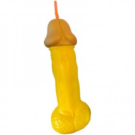 DIABLO PICANTE VASO PENE PLSTICO AMARILLO