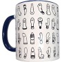 DIABLO PICANTE TAZA BLANCA VIBRADORES ASA AZUL 370 ML