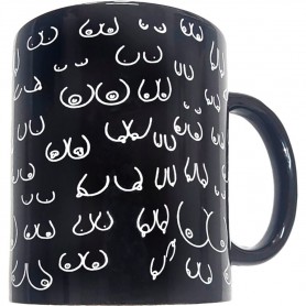DIABLO PICANTE TAZA NEGRA TETAS 370 ML