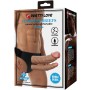 PRETTY LOVE KEAVEN HARNESS BRIEFS UNIVERSAL COMFORTABLE DOBLE DILDO