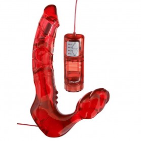 TOYJOY ARNeS DOBLE PENETRACIoN SIN CORREAS CON VIBRADOR
