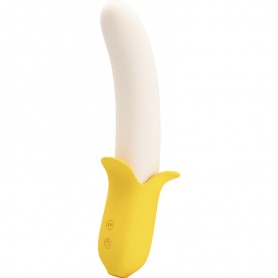 PRETTY LOVE BANANA GEEK SUPER POWER 7 VIBRACIONES UPDOWN SILICONA NEGRO