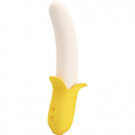 PRETTY LOVE BANANA GEEK SUPER POWER 7 VIBRACIONES UPDOWN SILICONA NEGRO