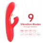 ARMONY VIBRADOR ESTIMULADOR PUNTO G Y CLiTORIS CON LENGUA OSCILANTE ROJO